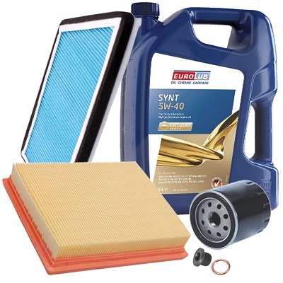 Bestprice Inspektionspaket Filtersatz SET A + 5l ÖL [Hersteller-Nr. 10493643] für Peugeot