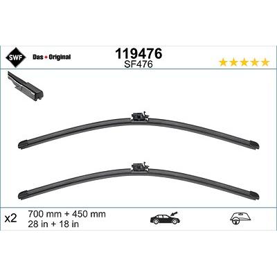 Swf Wischblatt [Hersteller-Nr. 119476] für Mercedes-Benz Image