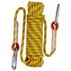 Corde d'Escalade Statique Corde de Parachute de Sauvetage Corde de Rappel avec Mousquetonss 10mm de