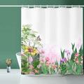 Rideau de douche, rideau de douche ¨¤ feuilles vertes, rideau de douche floral - 72 de large x 72