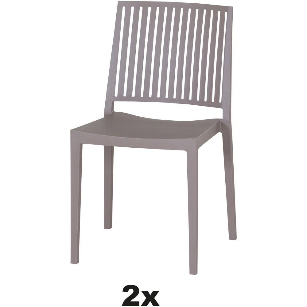 SIENA GARDEN Urban Lights Set 2teilig Lane Stuhl gastrotauglich taupe Image