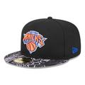 Men's New Era Black York Knicks Coral Reef Visor 59FIFTY Fitted Hat