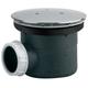 Bonde de douche à capot métal rond 120 mm pour douche D90 sortie horizontale VALENTIN 00 568000 000 00