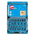 Coffret de 30 mèches de défonceuse DEF.428.30 Q8 mm LEMAN 428.700.30