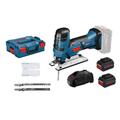 Scie sauteuse 18V GST 18 V-LI S + 2 batteries Procore 5,5 Ah + chargeur en coffret L-Boxx BOSCH T-JE6