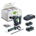 Perforateur SDS Plus 18 V BHC 18 HPC 4,0 I-Plus + 2 batteries 4 Ah + chargeur en coffret SYSTAINER SYS3 FESTOOL 577602