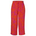 Via Appia Due 7/8 Hose mit Druck Damen fuchsia / mandarine, Gr. 50, Viskose, ausgestelltem Bein in 7 8 Länge