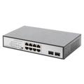 Digitus 8-Port Gigabit PoE Networkswitch. Desktop. unmanaged. 2 Uplink