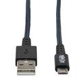 Tripp Lite U050-006-GY-MAX Heavy-Duty USB 2.0 USB-A to Micro-B Cable -