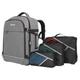 Manhattan Rome Notebook Travel Backpack 17.3". Two Sleeves for Mo