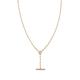 Zoe Chicco 14K Yellow Gold Baguette Diamonds Diamond Paperclip Chain Faux Toggle Lariat Necklace, 16-18