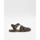 River Island Womens Brown Woven Gladiator Flat Sandals