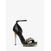 Michael Kors Jordyn Embellished Leather Platform Sandal Black 5