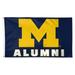 WinCraft Michigan Wolverines 3' x 5' Single-Sided Deluxe Alumni School Supporter Flag