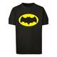 Kurzarmshirt F4NT4STIC "F4NT4STIC Kinder Batman TV Series Logo -BLK with Kids Basic Tee" Gr. 134/140, schwarz (black) Jungen Shirts T-Shirts