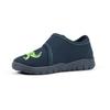 Hausschuh RICHTER "MAILO", Kinder, Gr. 32, blau (nachtblau dino), Textil, casual, Schuhe, Klettschuh, Kindergarten Schuh mit Dino-Stickerei