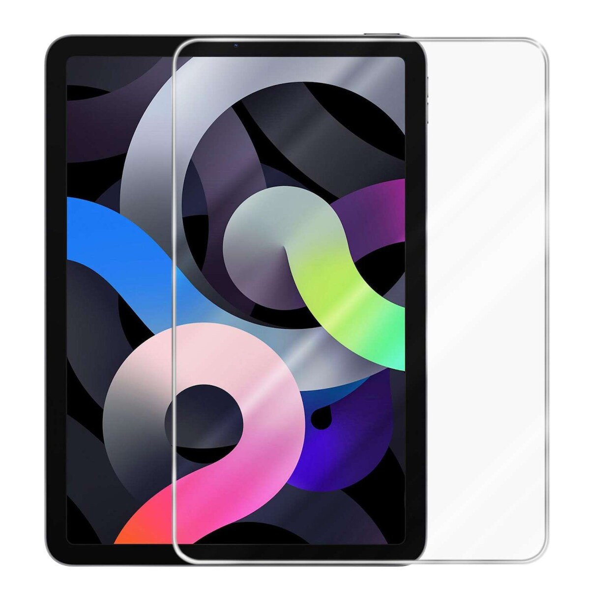 Cadorabo Panzer Folie für Apple iPad AIR 4 (10.9 Zoll) in Transparent Schutzfolie Tablet Gehärtetes Tempered Image