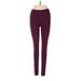 Victoria Sport Active Pants - Mid/Reg Rise: Burgundy Activewear - Women's Size Small