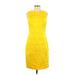 Calvin Klein Cocktail Dress - Sheath: Yellow Dresses - Women's Size 4