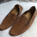 Gucci Shoes | Gucci Cognac Brown Tan Leather Loafers Size 14* Gg Double G | Color: Brown/Tan | Size: 14