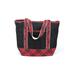 Lands' End Tote Bag: Red Plaid Bags