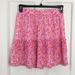 J. Crew Skirts | J.Crew Tiered Mini Ruffle Skirt Floral Ay478 | Color: Orange/Pink | Size: Xs