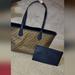 Michael Kors Bags | Michael Kors Candy Large Reversible Tote Shoulder Bag Mk Brown Blue Gold Toned | Color: Blue/Cream | Size: Os