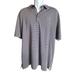 Adidas Shirts | Adipure By Adidas Polo Golf Shirt Size Xl Purple White Striped Stretch Colonial | Color: Purple/White | Size: Xl