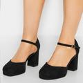 Nine West Shoes | Brand New Nine West Women’s Chunky Heel Platform Shoe | Color: Black | Size: 11m