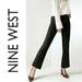 Nine West Jeans | Nine West | Kick Flare High Rise Coated Jeans Denim Stretch Black Euc | Color: Black | Size: 8