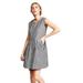 Madewell Dresses | Madewell Gingham Checked Sleeveless Back Tie Cotton Dress In Black And W | Color: Black/White | Size: S