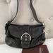 Coach Bags | Coach Soho Black Leather Hobo Shoulder Bag Purse With Dust Bag - H060-9247 | Color: Black | Size: Os