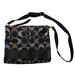 Coach Bags | Coach Signature Stripe 3 Color Metallic File Bag Black Silver Crossbody F20430 | Color: Black/Silver | Size: Os