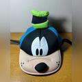 Disney Accessories | Disney Parks Goofy Face & Long Ears Mesh Foam Snapback Trucker Adult Cap Hat | Color: Blue/Green | Size: Snapback