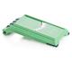 Genius Nicer Dicer Chef Speed Slicer verstellbarer Hobel inkl. Handy Hopper (2 Teile) - zum Schneiden von dünnen Scheiben (1-5mm) - Gurkenhobel Gemüsehobel Gemüseschneider, Grün