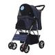 Pet Stroller Pet Stroller, Dog Carrier, Trolley, Trailer, Buggy Comfort with Airfilled Tyres Foldable Pet Buggy, Pushchair, Pram for Dogs and Cats