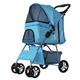 Pet Stroller Pet Stroller, Dog Carrier, Trolley, Trailer, Buggy Comfort with Airfilled Tyres Foldable Pet Buggy, Pushchair, Pram for Dogs and Cats