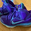 Nike Shoes | Euc Lebron James Nike Boys Summit Lake Hornets 9 Size 6 Purple 2017 Originals | Color: Blue/Purple | Size: 6b