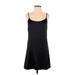 Silence and Noise Casual Dress - Mini Scoop Neck Sleeveless: Black Solid Dresses - Women's Size Small