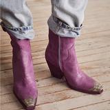 Free People Shoes | Free People Brayden Western Boots Size 37 New | Color: Purple | Size: 7