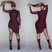 Adidas Dresses | Adidas X Ivy Park Beyonce Maroon Mesh Long Sleeves Asymmetrical Dress Size Small | Color: Purple/Red | Size: S