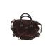 Coach Factory Leather Satchel: Embossed Brown Print Bags