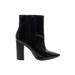 Pour La Victoire Boots: Black Solid Shoes - Women's Size 7 1/2 - Pointed Toe