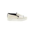 MICHAEL Michael Kors Sneakers: Slip-on Platform Casual Ivory Shoes - Women's Size 9 - Almond Toe