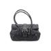 Coach Leather Satchel: Black Solid Bags