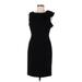 Calvin Klein Casual Dress - Sheath: Black Solid Dresses - Women's Size 6