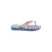 Havaianas Flip Flops: Flip-Flop Platform Feminine Blue Shoes - Kids Girl's Size 23