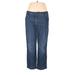 Boston Proper Jeans - High Rise: Blue Bottoms - Women's Size 16