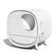 WolFum Cat Litter Pan Intelligent Deodorant Litter Box, Fully Enclosed Automatic Drawer Cat Toilet, Large Cat Supplies Cat Litter Pan (white) Cat Litter Box Enclosures