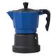 OQHAIR Mocha Pot Moka Pot Coffee Maker Coffee Appliance Making Espresso Maker Mocha Pot Espresso Stovetop Coffee Makers (Color : Brown, Size : 3 cup) (Blue 3 cup)